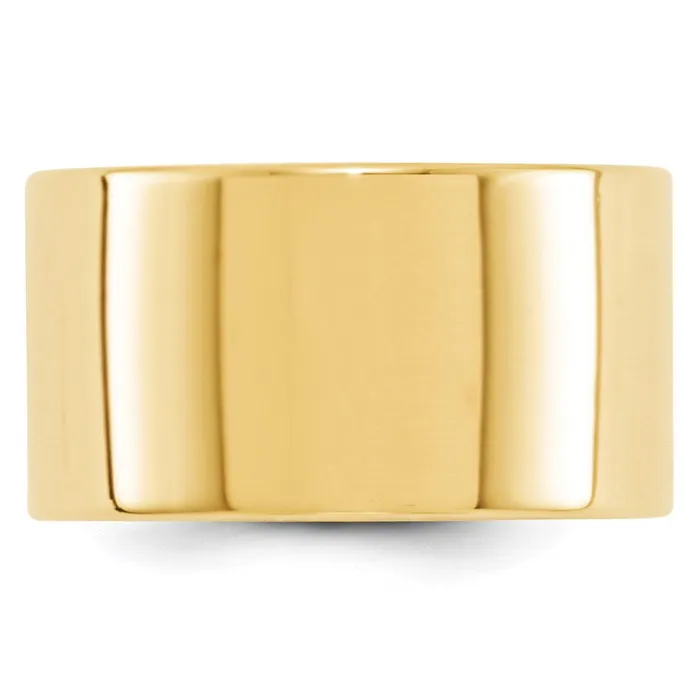 Goldia Rings Solid 14K Yellow Gold 12mm Light Weight Flat MensWomens Wedding Band Ring Size 45 Goldia Rings Solid 14K Yellow Gold 12mm Light Weight Flat MensWomens Wedding Band Ring Size 45