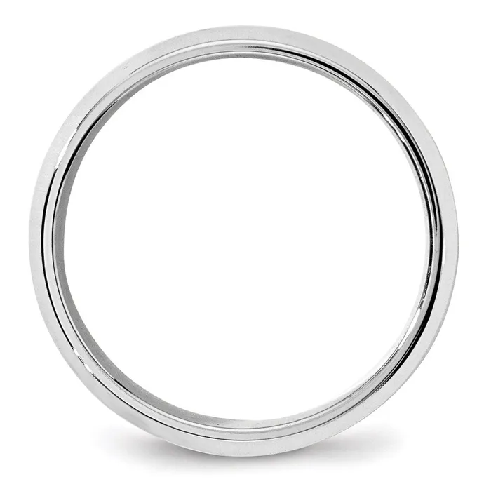 Goldia Rings Solid 18K White Gold 7mm Bevel Edge Comfort Fit MensWomens Wedding Band Ring Size 65 Goldia Rings Solid 18K White Gold 7mm Bevel Edge Comfort Fit MensWomens Wedding Band Ring Size 65