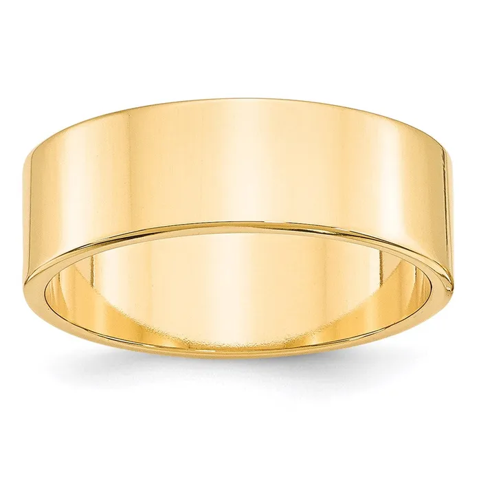 Rings Goldia Solid 10K Yellow Gold 7mm Light Weight Flat MensWomens Wedding Band Ring Size 65 Rings Goldia Solid 10K Yellow Gold 7mm Light Weight Flat MensWomens Wedding Band Ring Size 65