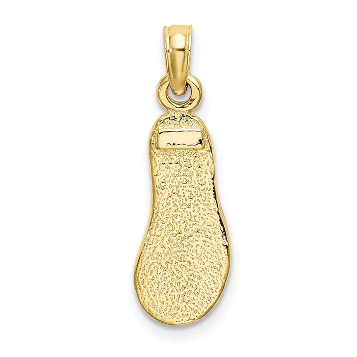 WB Choice Jewelry Charm Necklaces 10K 3D W Green Enamel Single FlipFlop CharmWBC10K6668 WB Choice Jewelry Charm Necklaces 10K 3D W Green Enamel Single FlipFlop CharmWBC10K6668