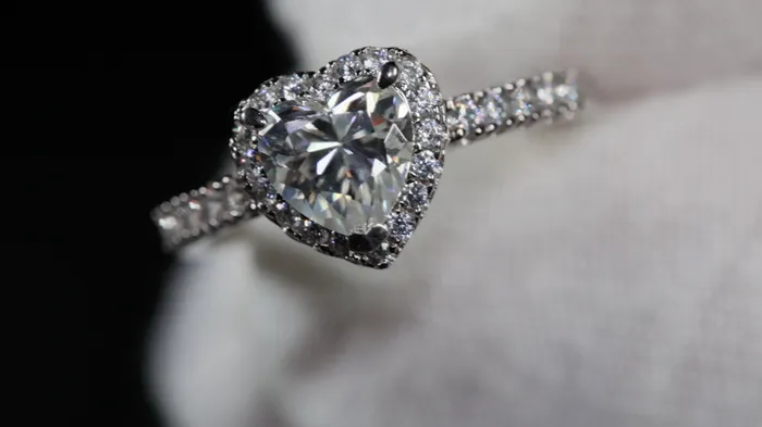 Rings Lab Diamonds London Moissanite Diamond Heart Ring Lab Diamond Heart Ring