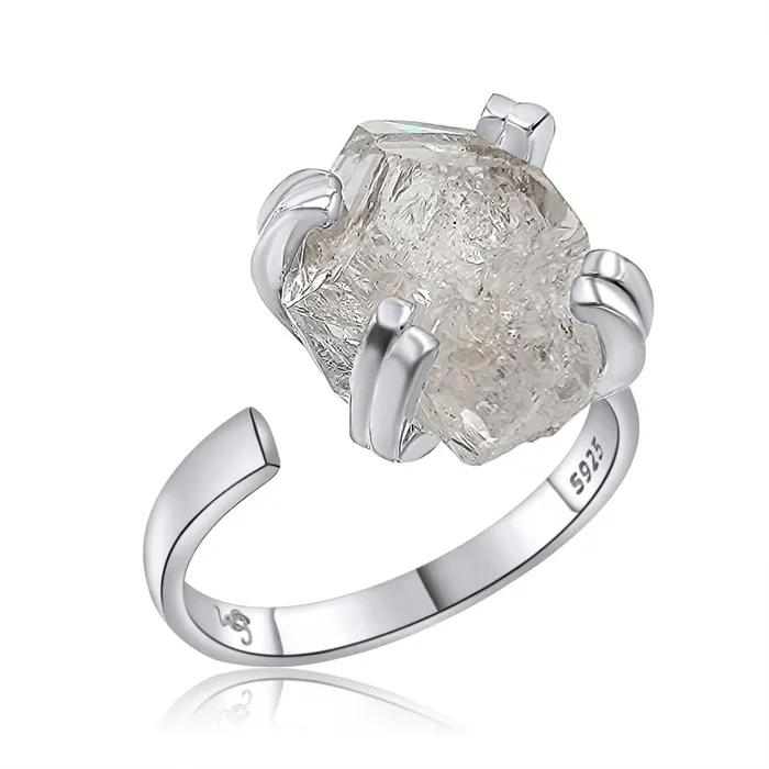 Rings Uniquelan Jewelry Raw Clear Quartz Ring Rings Uniquelan Jewelry Raw Clear Quartz Ring