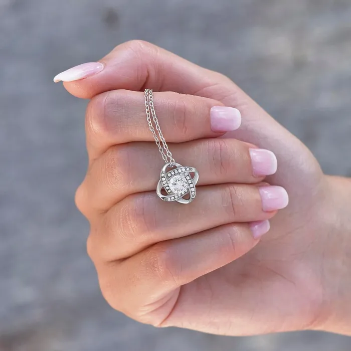 ShineOn Fulfillment Necklaces Bridesmaid Proposal Wedding Party Necklace Gift From Bride Say You Will Be By My Side Elegant White and Gold Wedding Theme
